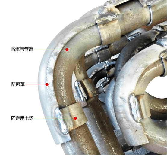 防磨瓦安裝在省煤器上的示意圖