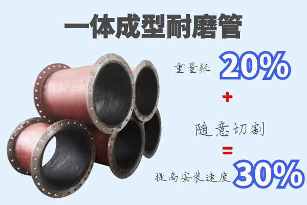 一體成型耐磨管-提高安裝速度30%[江河]